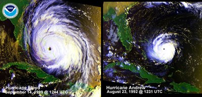 Hurricanes Floyd and Andrew