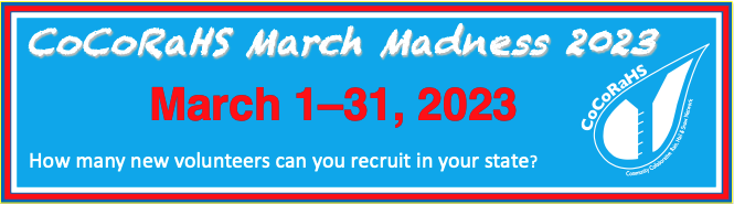 CoCoRaHS March Madness 2023 Logo
