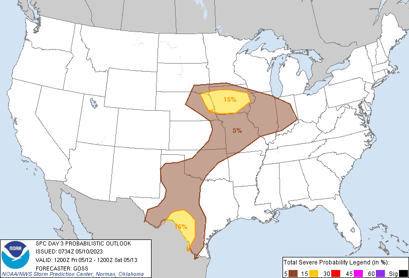 SPC Day 3 Probabilistic Outlook