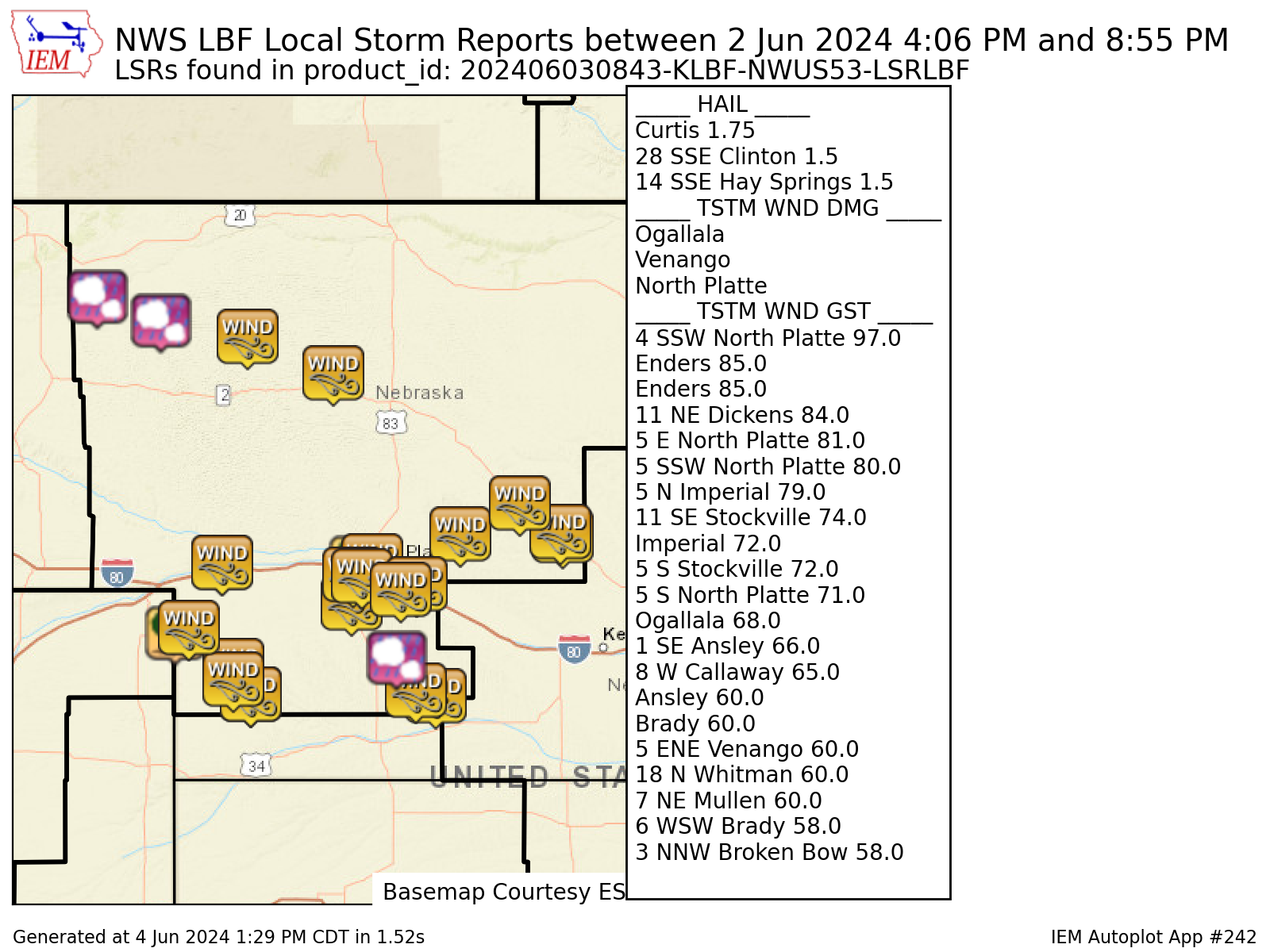 LSR Summary Map