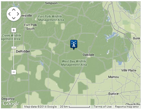Map location of Elizabeth