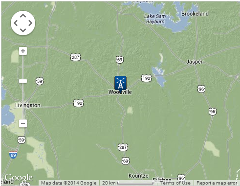 Map location of Woodville