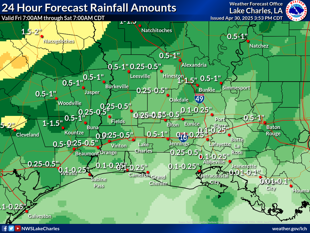 Expected Rainfall for Day 3