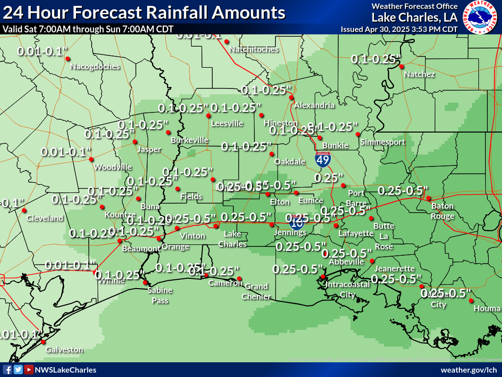 Expected Rainfall for Day 4