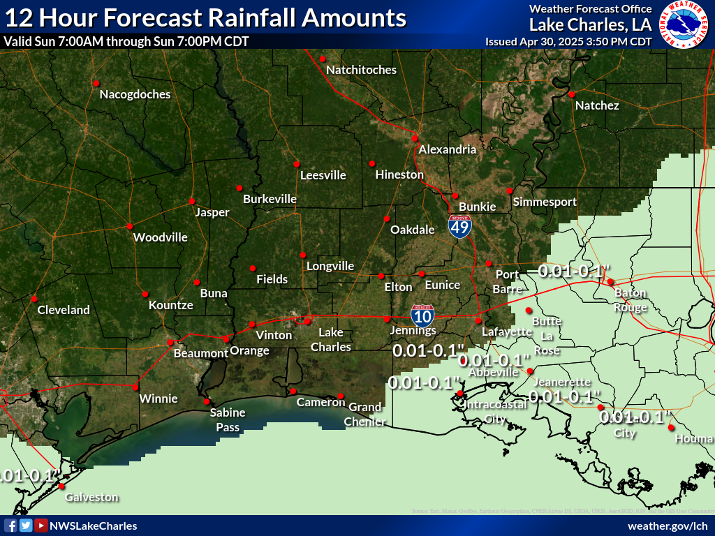 Expected Rainfall for Day 5