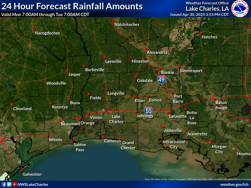 Expected Rainfall for Day 6