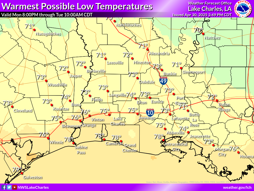 Warmest Possible Low Temperature for Night 6