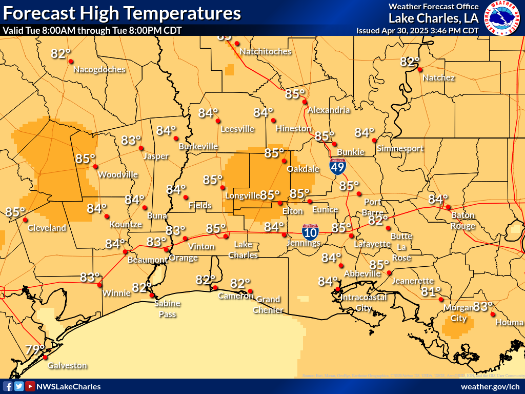 Expected High Temperature for Day 7