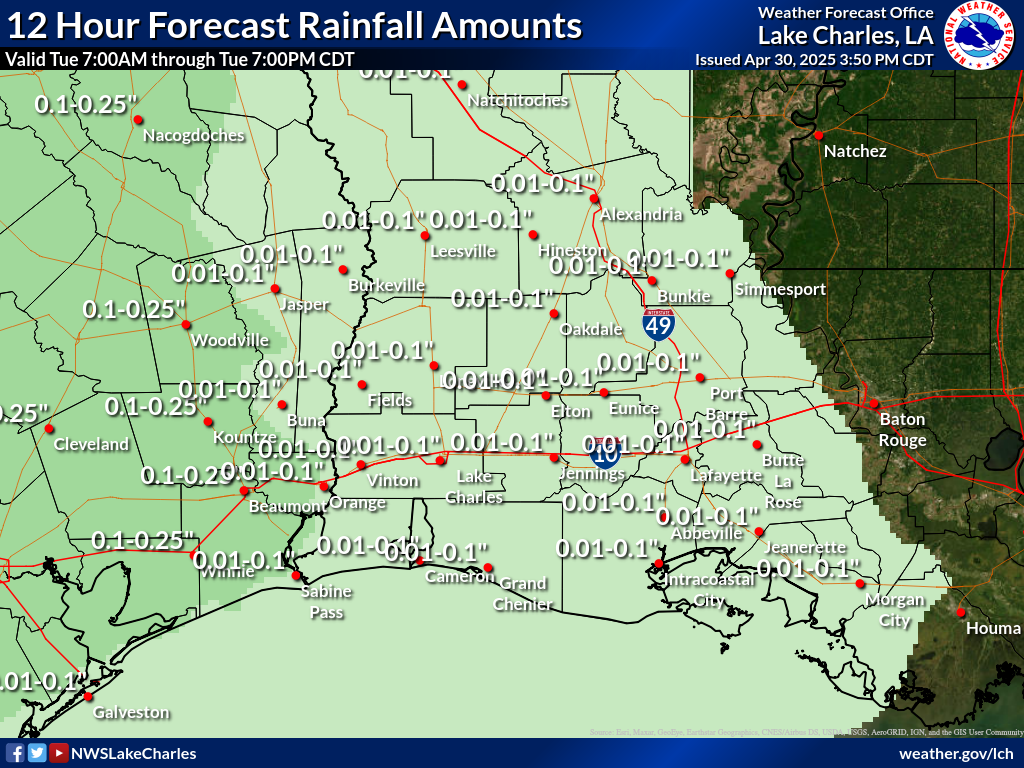 Expected Rainfall for Day 7