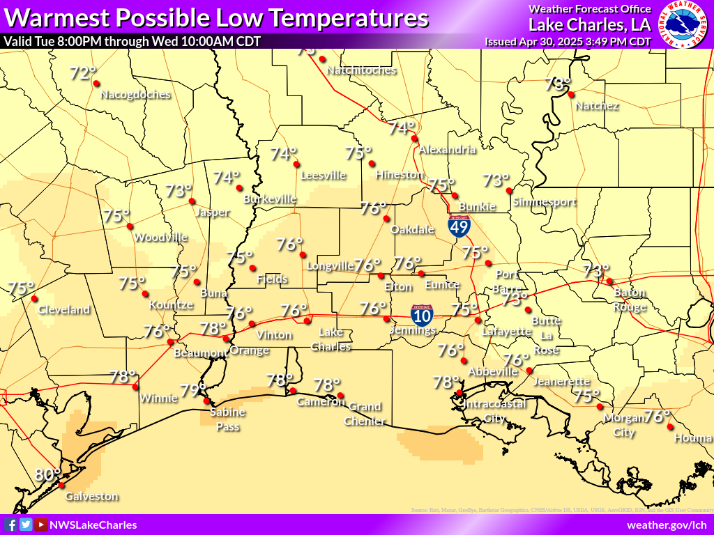 Warmest Possible Low Temperature for Night 7