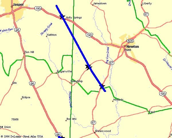 Holly Springs Tornado map