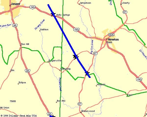 Holly Springs Tornado map