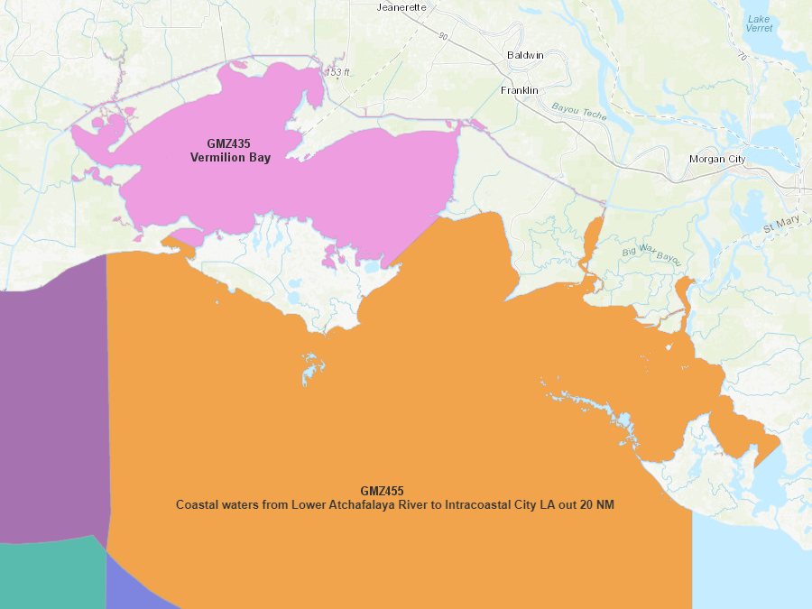 Marine zones before changes: