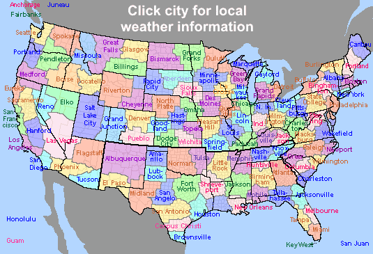 NWS Offices map