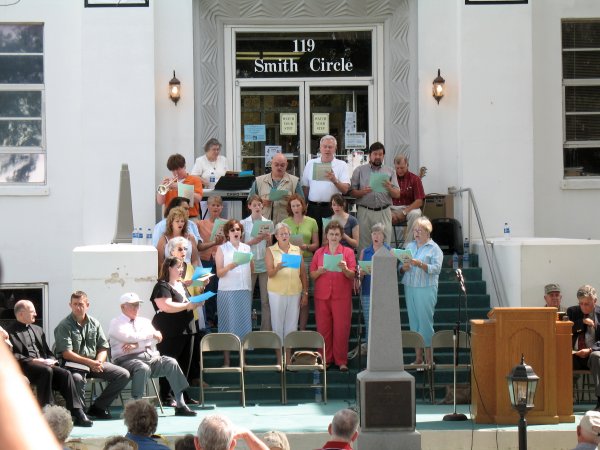 Choir sings memorial song for Hurricane Audrey victims