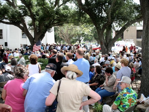 Large crowd for Hurricane Audrey 50th Anniversary