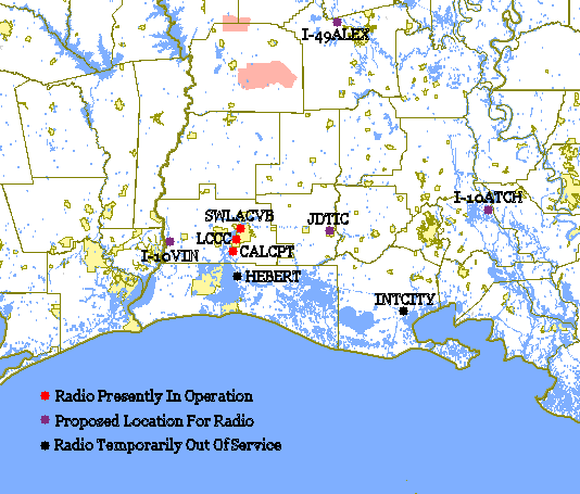 Map of push-to-listen radio locations