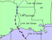 Hurricane Rita track image