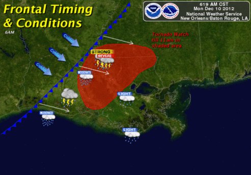 NWS New Orleans/Baton Rouge -- December 10, 2012 Severe Weather Event