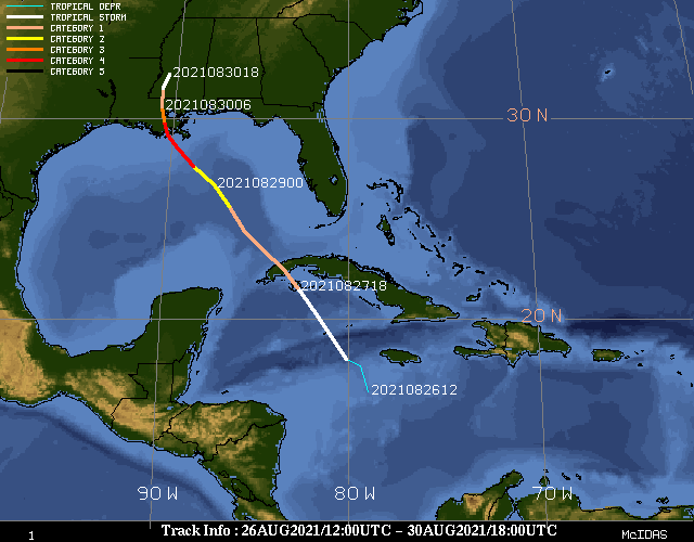 Hurricane Ida radar