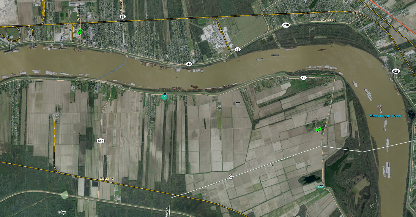 Edgard, LA tornado track of Mar 29, 2011