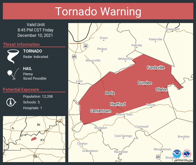 Tornado Warning for Ohio County