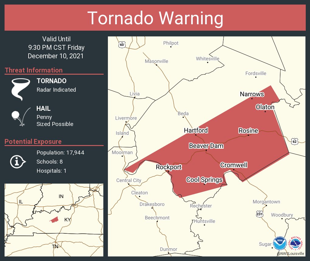 Tornado Warning for Ohio County