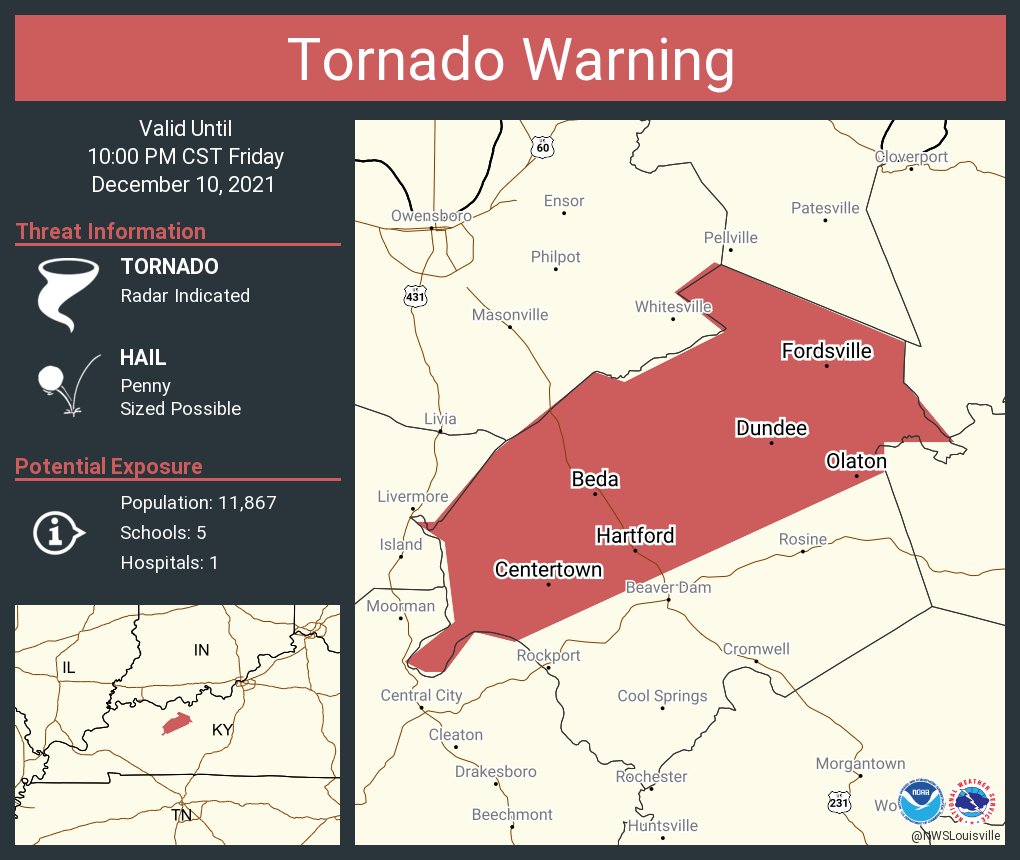 Tornado Warning for Ohio County