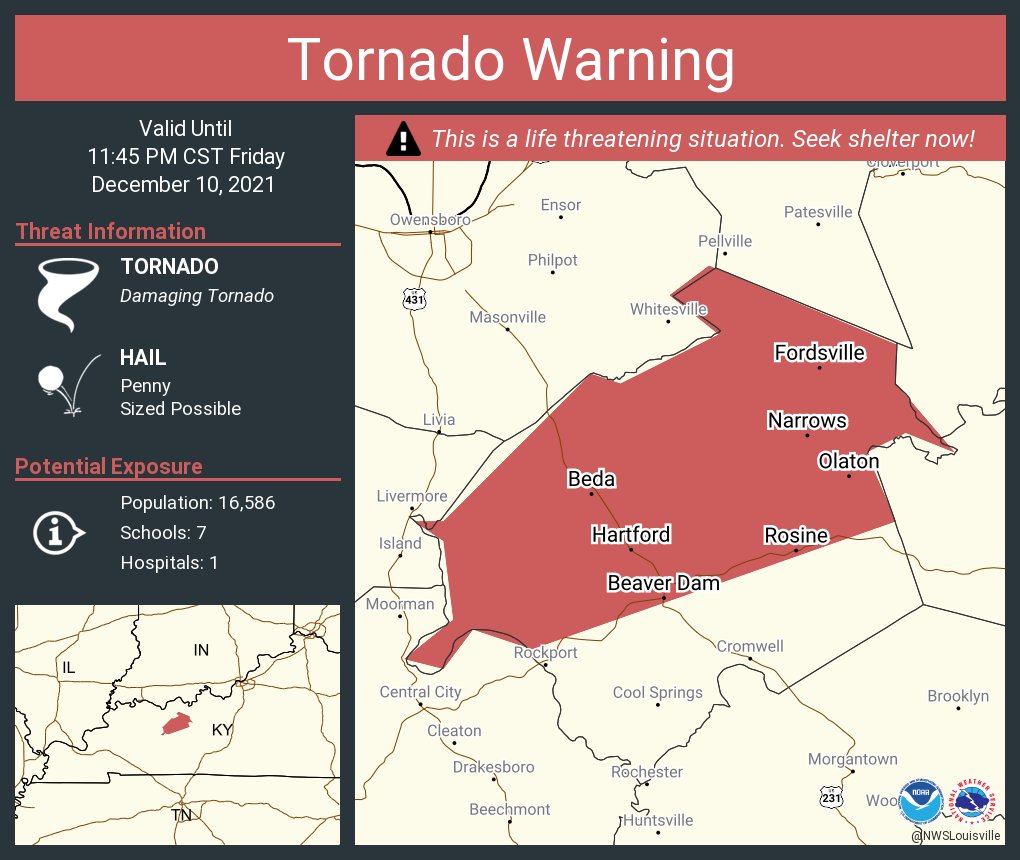 Tornado Warning for Ohio County