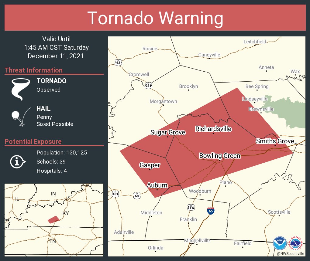 Tornado Warning for Logan, Butler, Simpson, Warren, and Edmonson counties