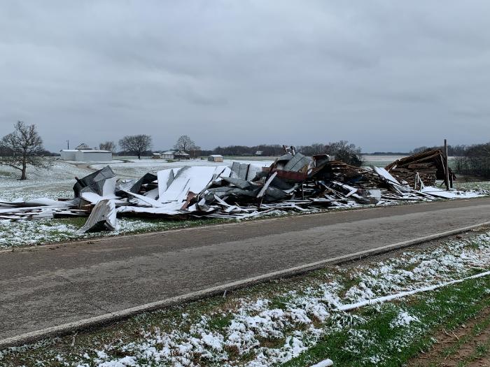 Logan County KY tornado damage January 1 2022