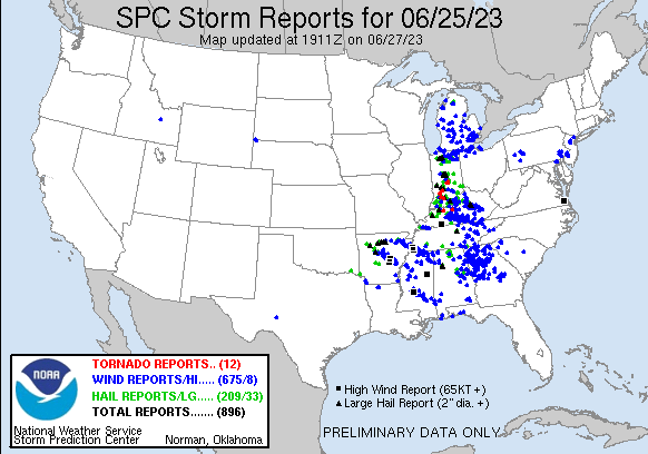 Hardin County Tornado Track