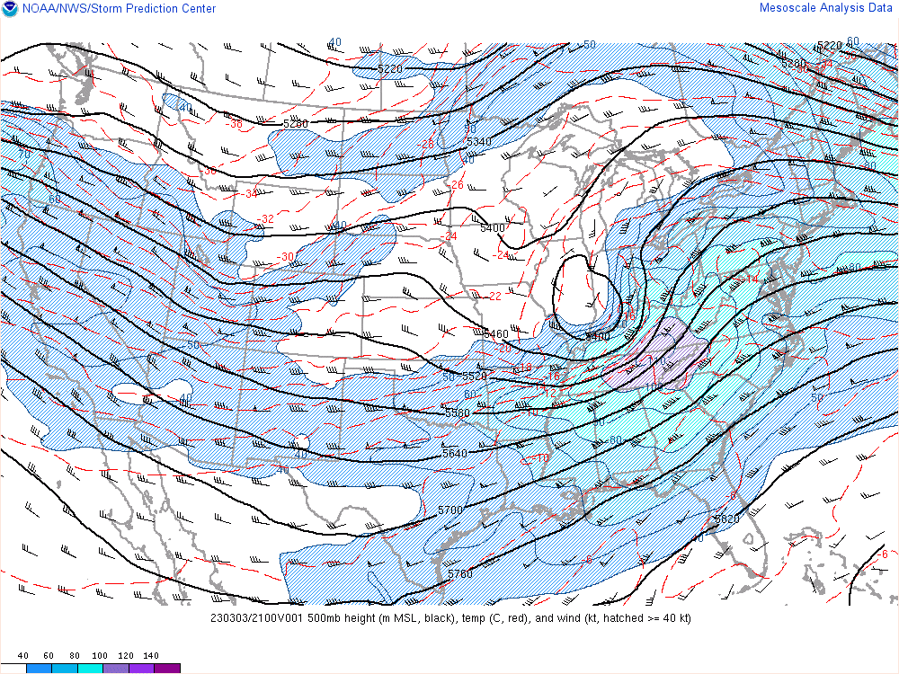 500mb chart at 4pm EST