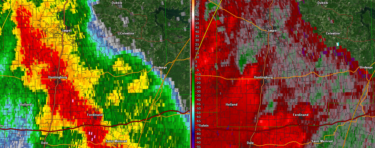 Dubois County radar image