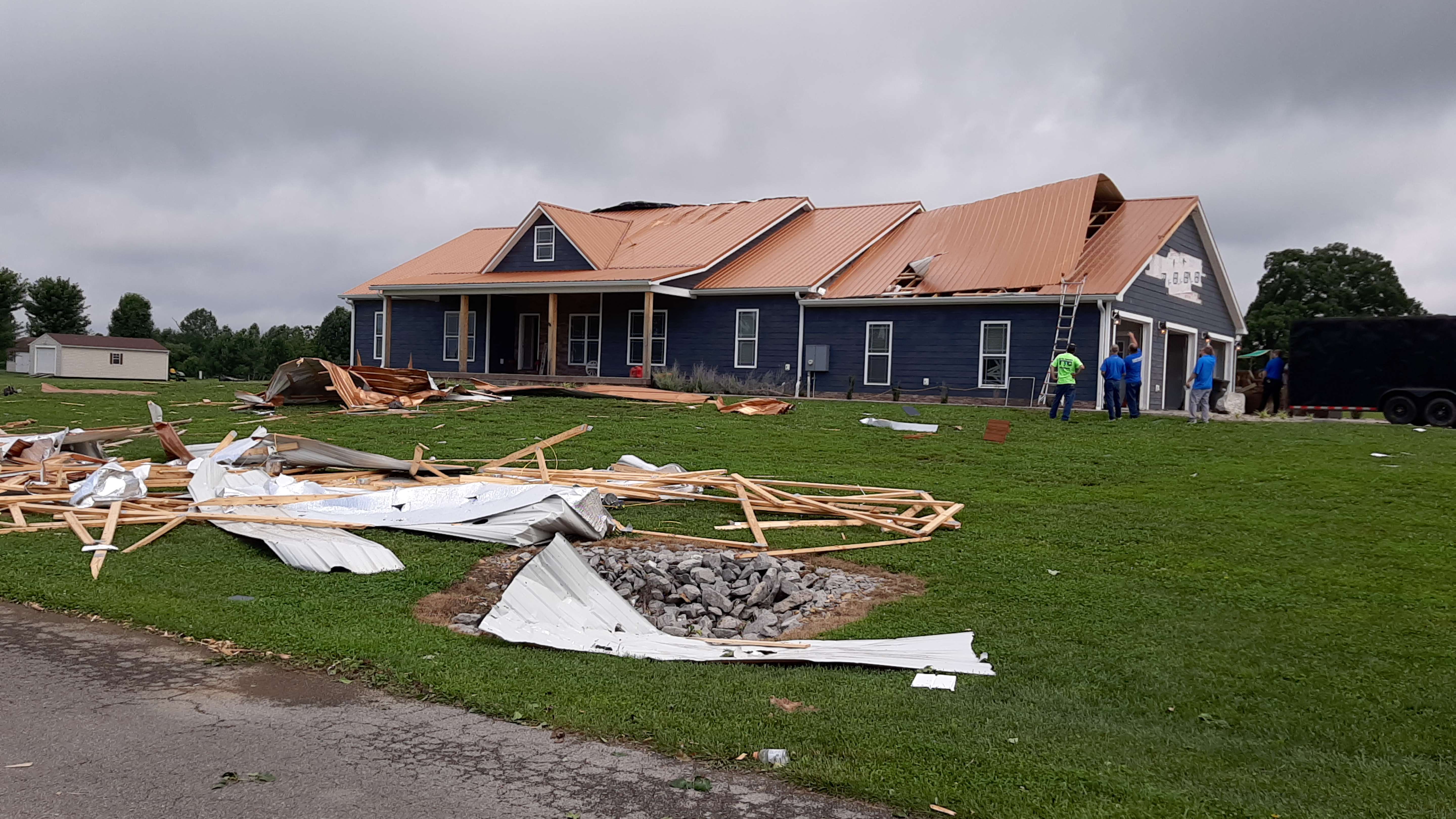 Tornado damage in Casey County July 2, 2023