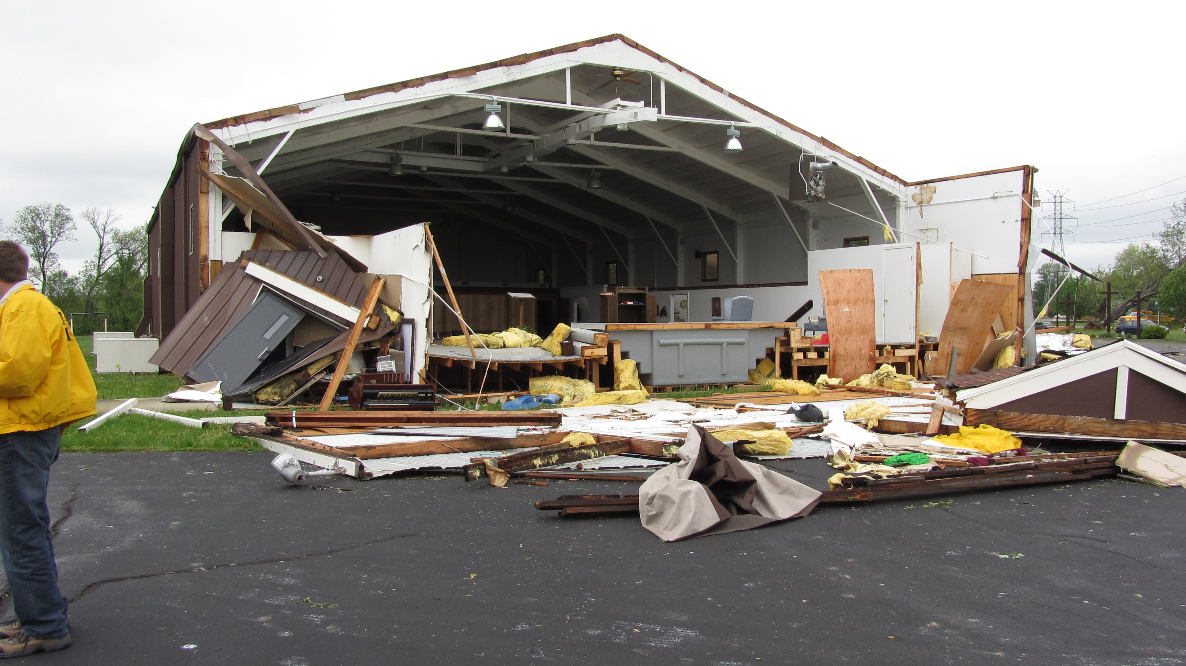 Tornado damage in Dubois County, Indiana April 19, 2011