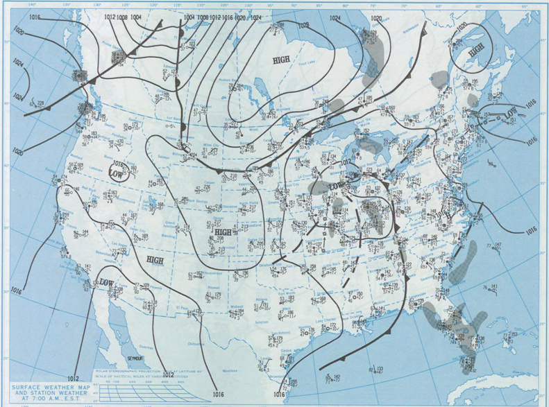 Surface Map September 25, 1994