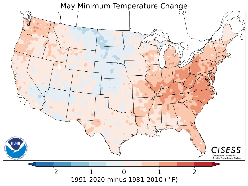 1981-2010 normal May minimum temperature difference