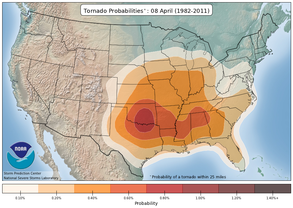 Tornado probabilities