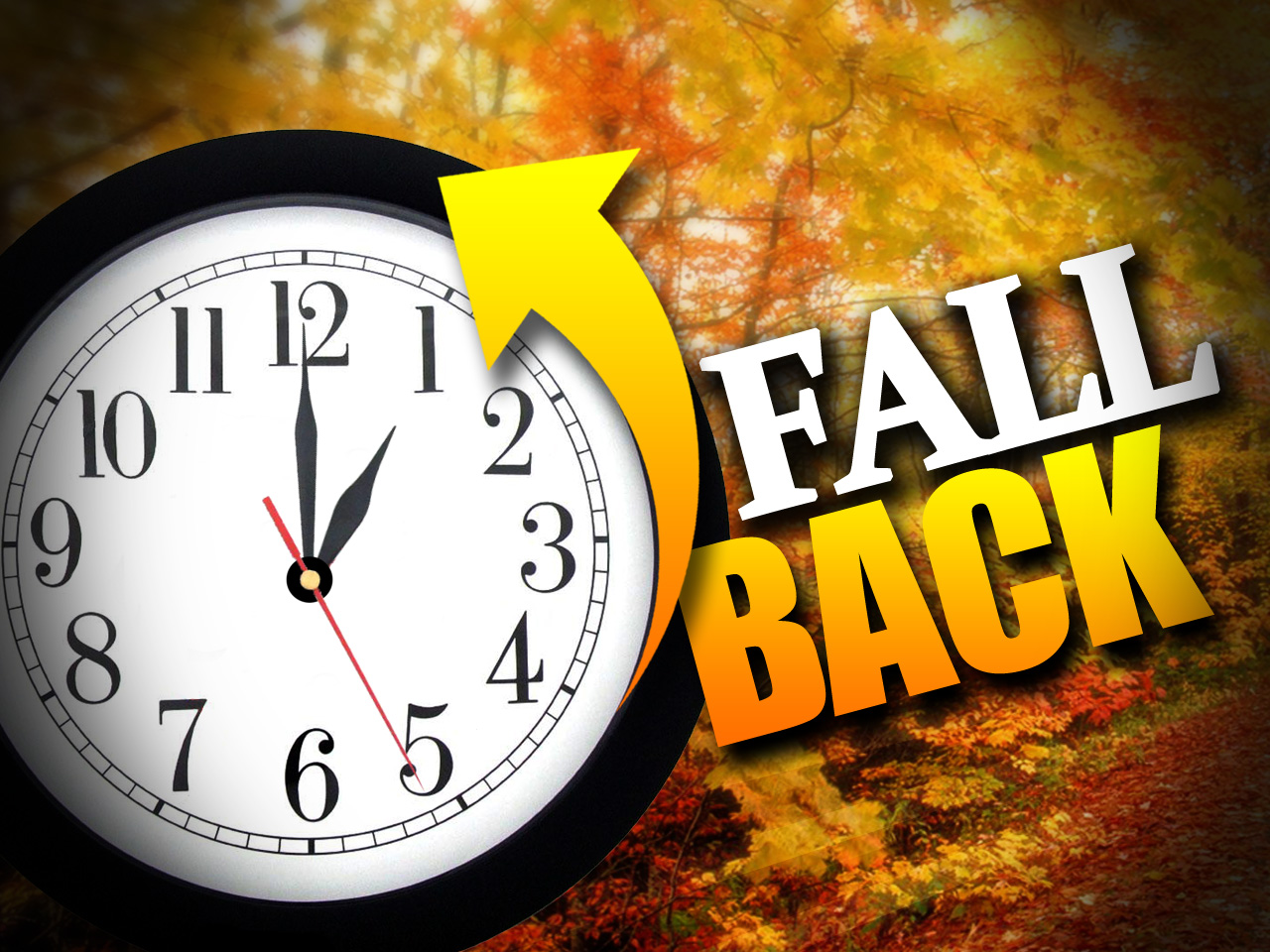 Time Change Tonight...Fall Back 1 Hr