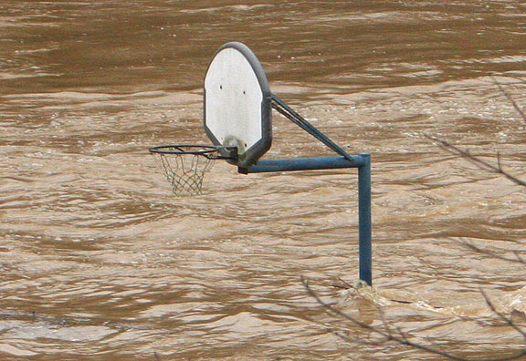 Flooding in Milltown, IN March 21, 2008