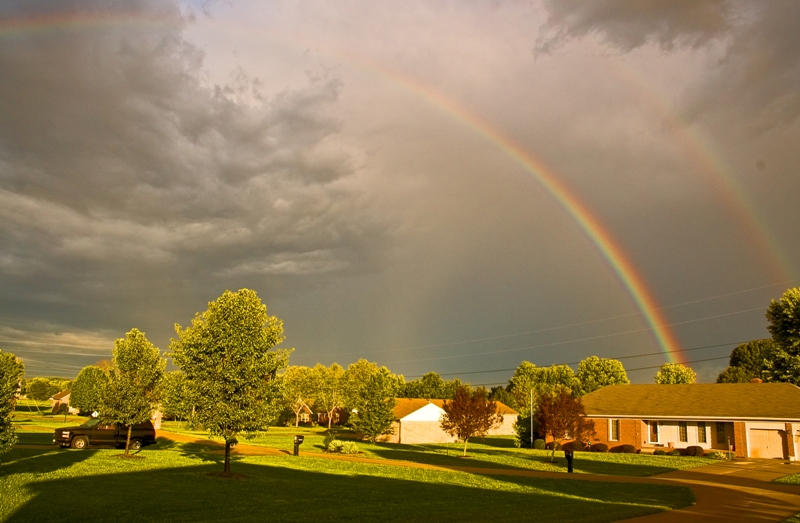 Rainbow over Shepherdsville, Kentucky September 2005