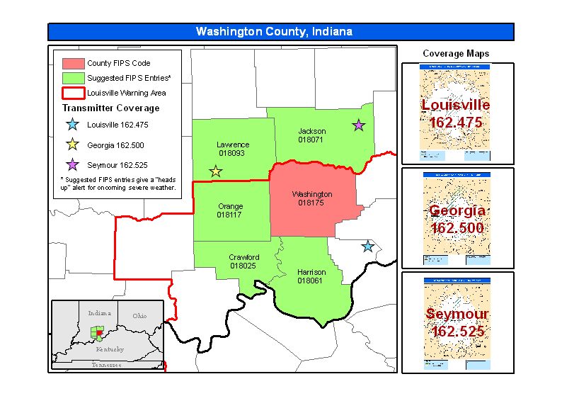 Washington County Indiana Gis Weather Radio Washington Co In