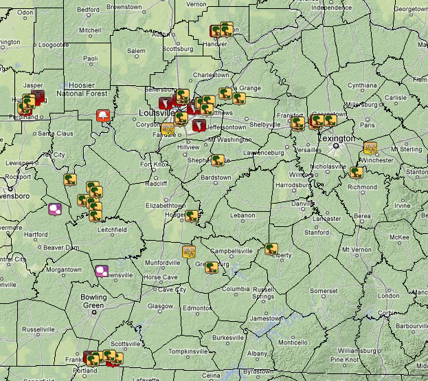 Severe Weather Reports on January 17, 2012