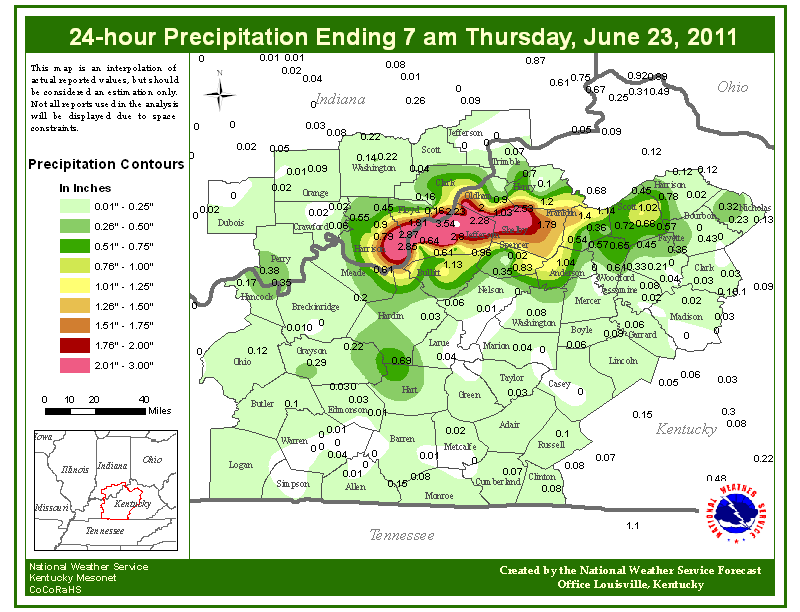 Precipitation map