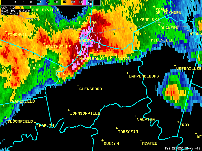 Anderson County radar image