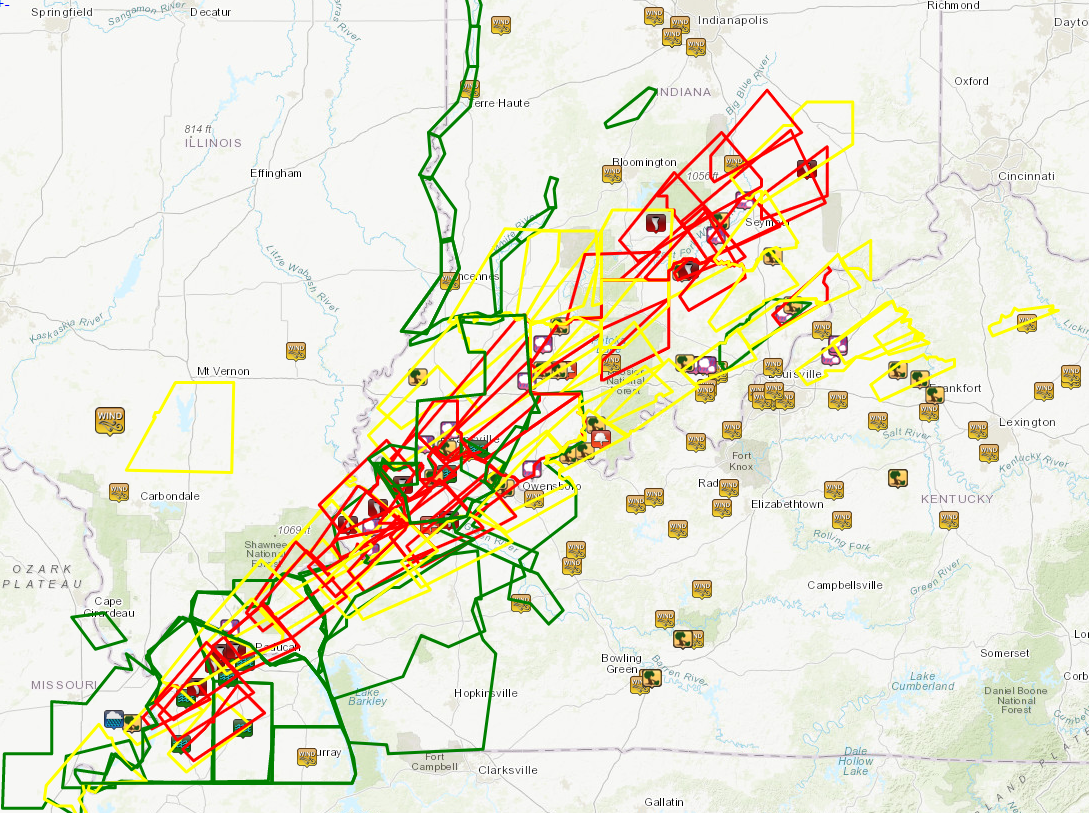 Warnings and damage reports