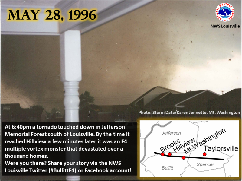 25th anniversary of F4 tornado south of Louisville