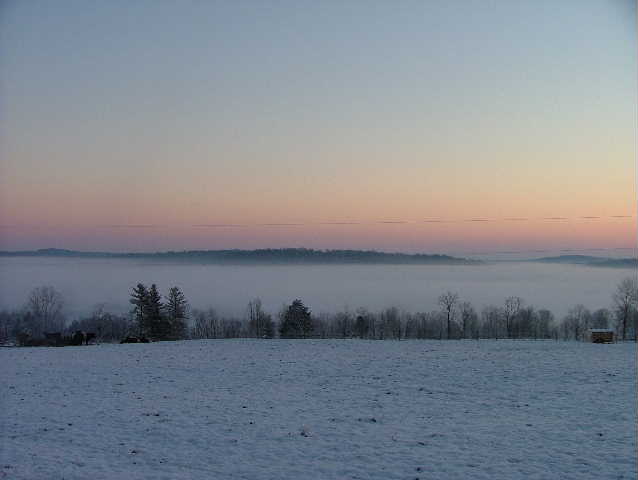 Valley fog in Harrison County, IN