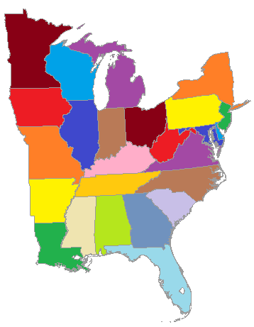 Color travel map